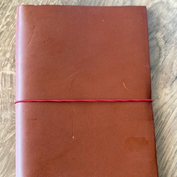 Paper Republic A5 Leather Journal Cover w/ 2 Inserts Traveler Notebook - Picture 2 of 11